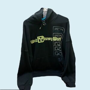Walt Disney World Teal and Black Men”a Hoodie size L